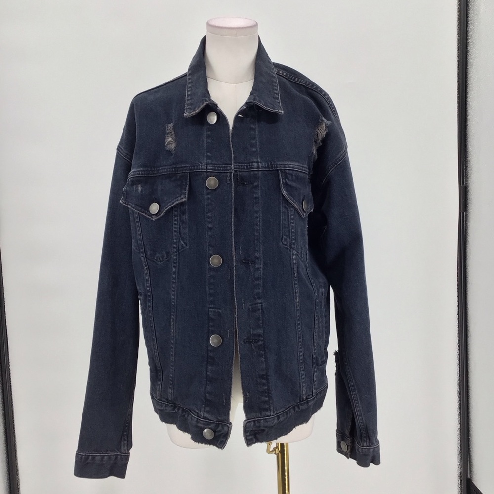 Dim Mak Jean Jacket Size:L Color: Blue